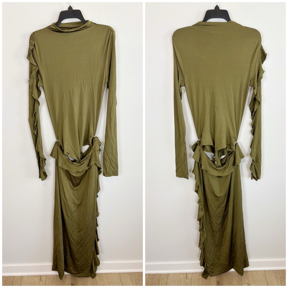 Paris Georgia Mira Dress In Olive Size M — image 2 of 8